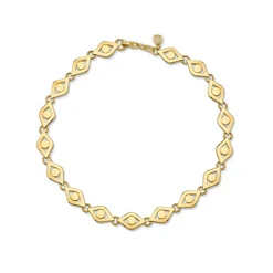 Pure Gold Medium Eye Link Bracelet
