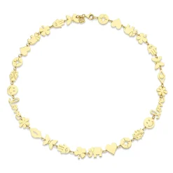 Pure Gold Multi-Icon Necklace