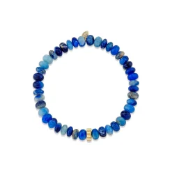 Pure Gold Scallop Rondelle on Afghanite