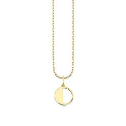 Pure Gold Small Initial Necklace