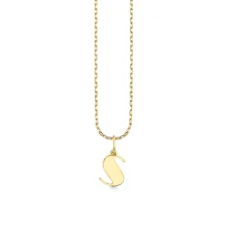 Pure Gold Small Initial Necklace