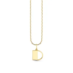 Pure Gold Small Initial Necklace