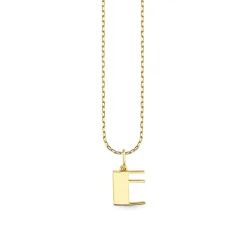 Pure Gold Small Initial Necklace