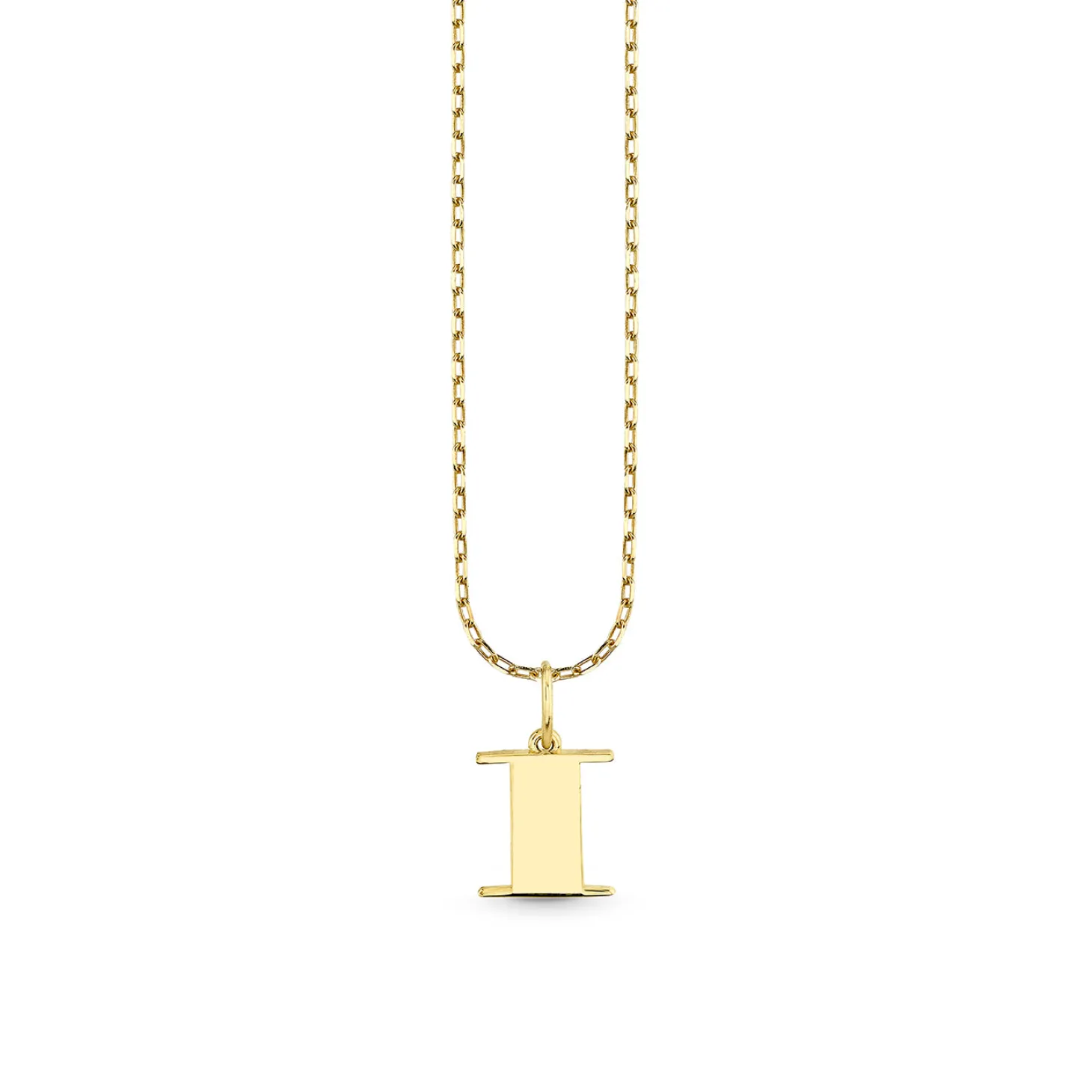 Pure Gold Small Initial Necklace