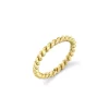Pure Gold Thin Twisted Rope Ring