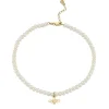 Pure Gold Tiny Bee Anklet on Fresh Water Pearls