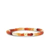 Pure Gold Tiny Butterfly on Fire Opal