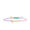 Pure Gold Tiny Elephant Cord Bracelet
