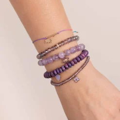 Pure Gold Tiny Elephant Cord Bracelet
