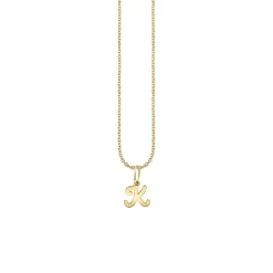Pure Gold Tiny Initial Charm
