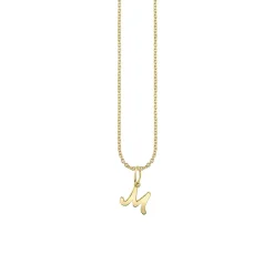 Pure Gold Tiny Initial Charm