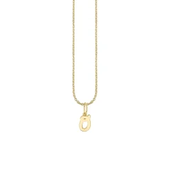Pure Gold Tiny Initial Charm