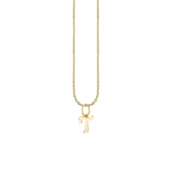 Pure Gold Tiny Initial Charm