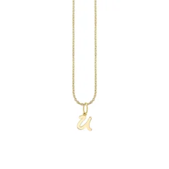 Pure Gold Tiny Initial Charm