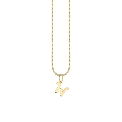 Pure Gold Tiny Initial Charm
