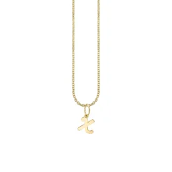 Pure Gold Tiny Initial Charm