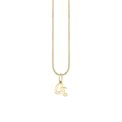 Pure Gold Tiny Initial Charm