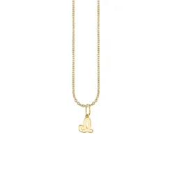 Pure Gold Tiny Initial Charm