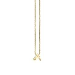 Pure Gold Tiny Initial Necklace
