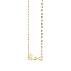Pure Gold Tiny Love Necklace