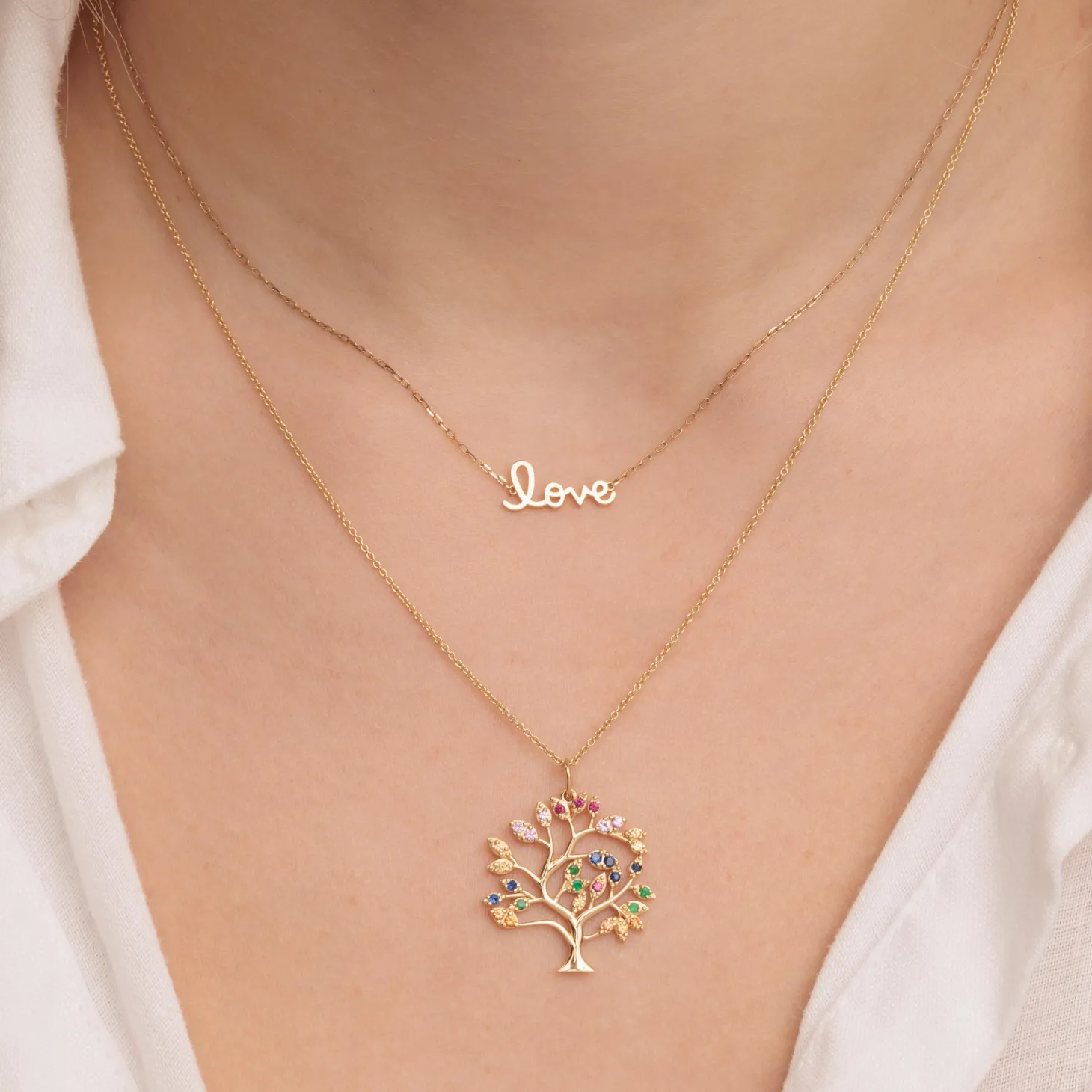 Pure Gold Tiny Love Necklace