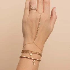 Pure Gold Tiny Love On Gold Beads