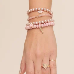 Rose Gold & Diamond Cross on Grapolite