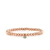 Rose Gold & Diamond Eye on Rose Gold Beads